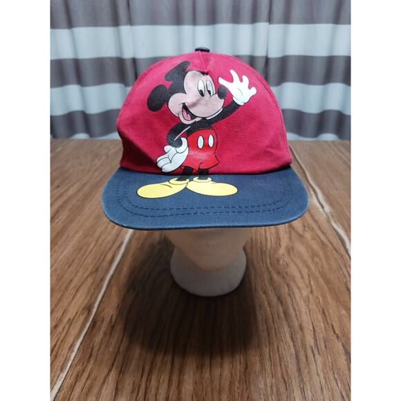 Mickey Unlimited Other - Mickey Mouse Hat Cap Youth Snapback Red Blue Unlimited Big Logo Adjustable